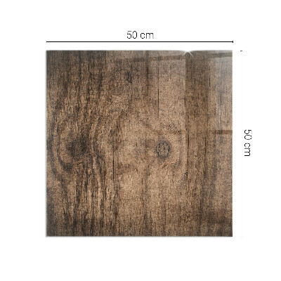 Rechteckige Glasbodenplatte für Ofen Kiefernholzmuster