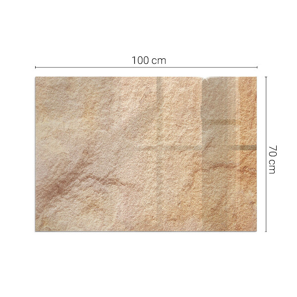 Rechteckige Funkenschutzplatte Glas Die Beschaffenheit der Steinstruktur