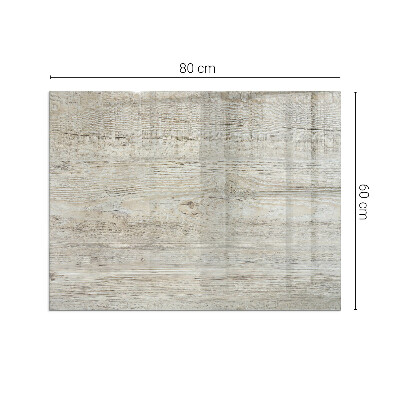 Rechteckige Glasbodenplatte für Ofen Natürliche helle Holzmaserung