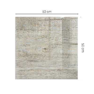 Rechteckige Glasbodenplatte für Ofen Natürliche helle Holzmaserung