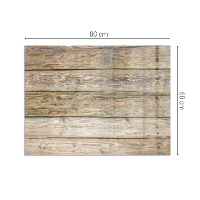 Rechteckige Glasplatte für Kaminofen Holzmosaik im Layout