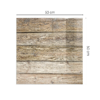 Rechteckige Glasplatte für Kaminofen Holzmosaik im Layout