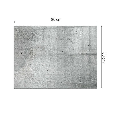 Rechteckige Funkenschutzplatte Glas Rohbetonmuster