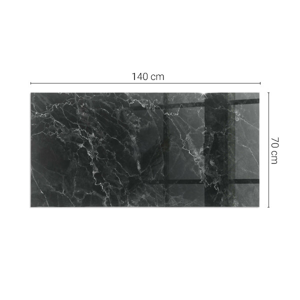Rechteckige Glasbodenplatte für Ofen Stilvolles Marmormotiv