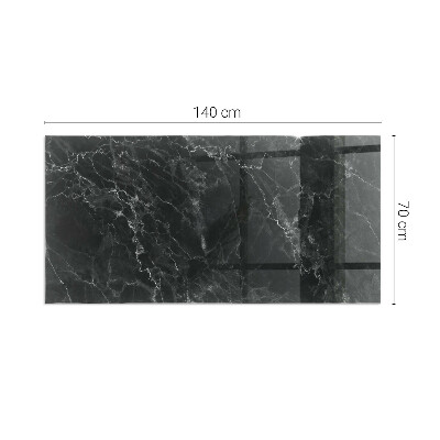 Rechteckige Glasbodenplatte für Ofen Stilvolles Marmormotiv