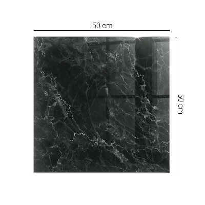 Rechteckige Glasbodenplatte für Ofen Stilvolles Marmormotiv