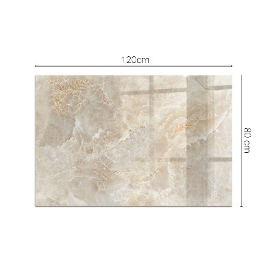 Rechteckige Funkenschutzplatte Glas Steinmuster inspiriert von der Natur