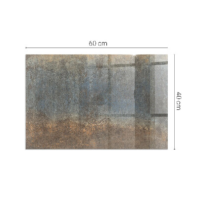 Rechteckige Glasplatte für Kaminofen Abstraktes Muster mit unterschiedlichen Texturen