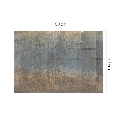 Rechteckige Glasplatte für Kaminofen Abstraktes Muster mit unterschiedlichen Texturen