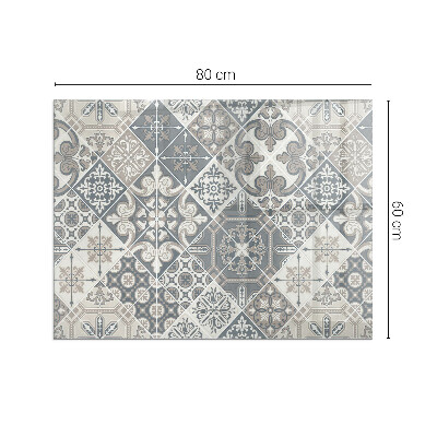 Rechteckige Funkenschutzplatte Glas Anordnung der Mosaikdekorationen