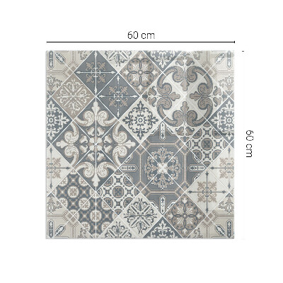 Rechteckige Funkenschutzplatte Glas Anordnung der Mosaikdekorationen