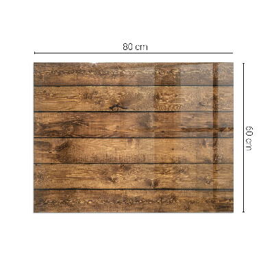 Rechteckige Glasbodenplatte für Ofen Natürliche Holzmaserung