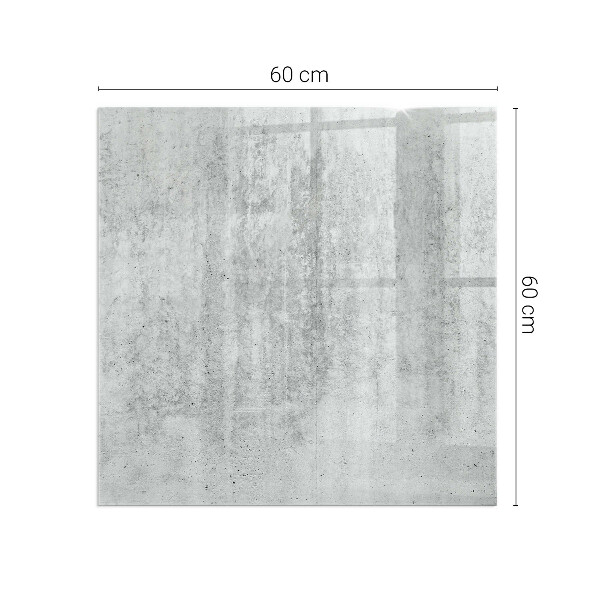 Rechteckige Glasbodenplatte für Ofen Rohbetonstruktur