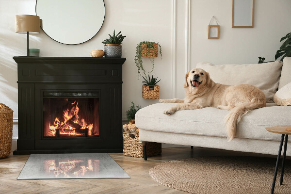 Rechteckige Glasbodenplatte für Ofen Rohbetonstruktur