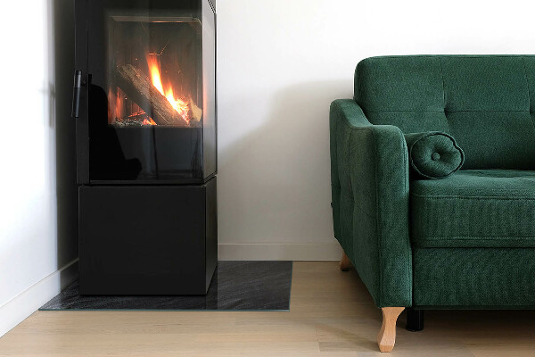 Rechteckige Glasbodenplatte für Ofen Muster der Gesteinsstruktur