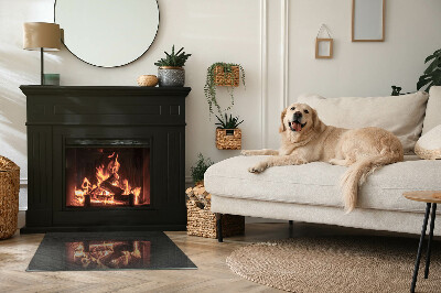 Rechteckige Funkenschutzplatte Glas Steinstrukturmuster