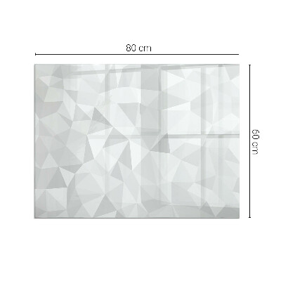 Rechteckige Glasplatte für Kaminofen Geometrische Abstraktion in Formen