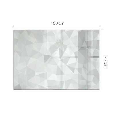 Rechteckige Glasplatte für Kaminofen Geometrische Abstraktion in Formen