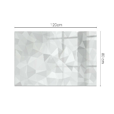Rechteckige Glasplatte für Kaminofen Geometrische Abstraktion in Formen