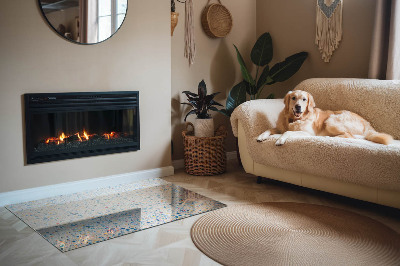 Rechteckige Funkenschutzplatte Glas Abstraktes Texturmotiv