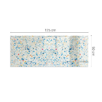 Rechteckige Funkenschutzplatte Glas Abstraktes Texturmotiv