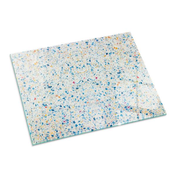 Rechteckige Funkenschutzplatte Glas Abstraktes Texturmotiv