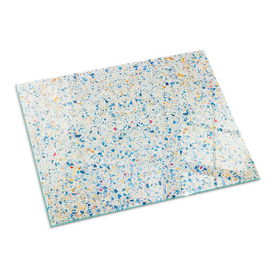 Rechteckige Funkenschutzplatte Glas Abstraktes Texturmotiv