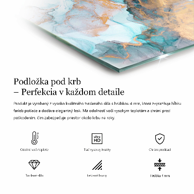 Rechteckige Glasplatte für Kaminofen Polygonale Muster im Web