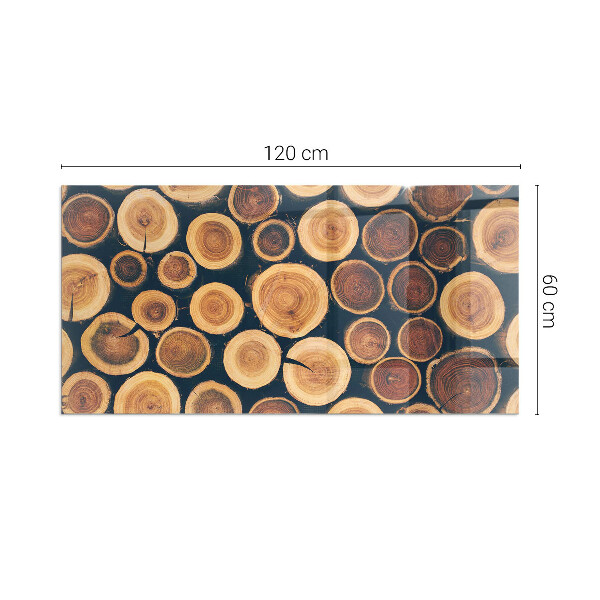 Rechteckige Funkenschutzplatte Glas Schachtel mit Holzrahmen