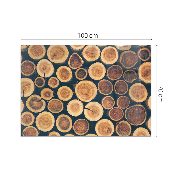 Rechteckige Funkenschutzplatte Glas Schachtel mit Holzrahmen
