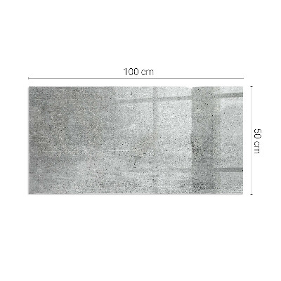 Rechteckige Glasplatte für Kaminofen Sichtbeton im minimalistischen Stil