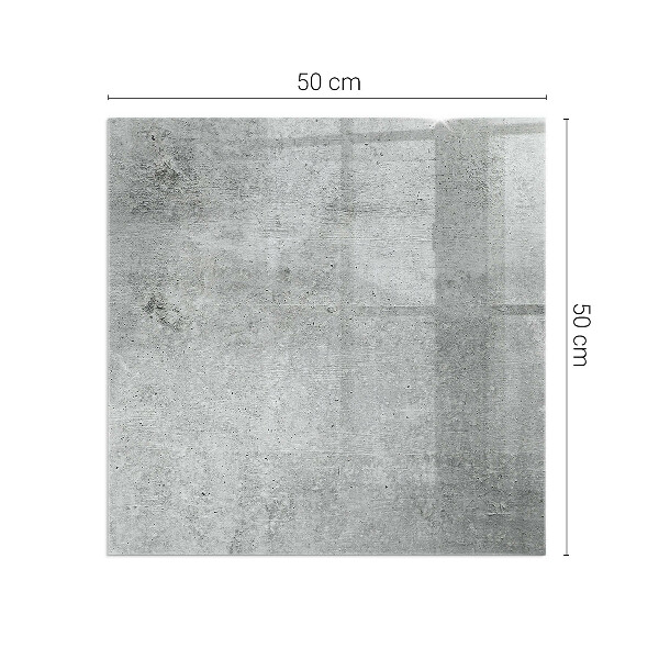 Rechteckige Glasplatte für Kaminofen Sichtbeton im minimalistischen Stil