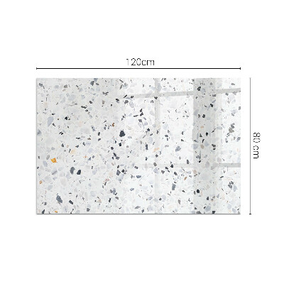 Rechteckige Glasbodenplatte für Ofen Steinmuster mit kleinen Akzenten