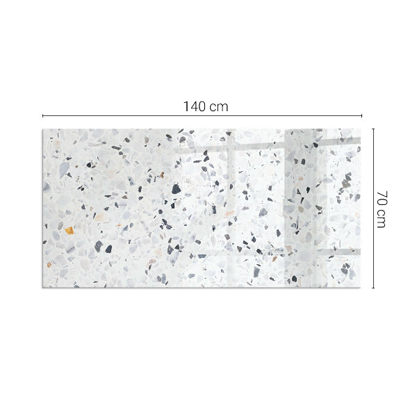 Rechteckige Glasbodenplatte für Ofen Steinmuster mit kleinen Akzenten