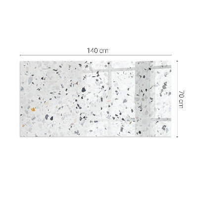 Rechteckige Glasbodenplatte für Ofen Steinmuster mit kleinen Akzenten