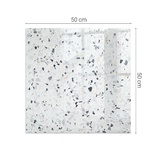 Rechteckige Glasbodenplatte für Ofen Steinmuster mit kleinen Akzenten