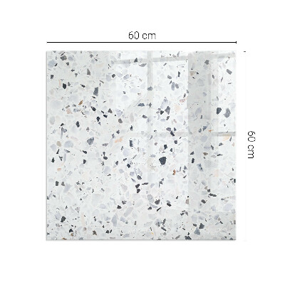 Rechteckige Glasbodenplatte für Ofen Steinmuster mit kleinen Akzenten