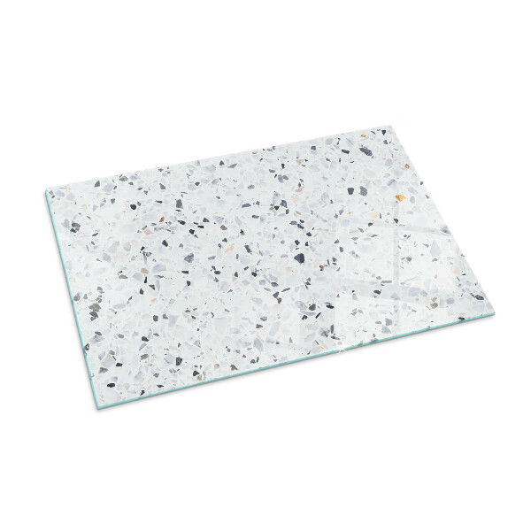 Rechteckige Glasbodenplatte für Ofen Steinmuster mit kleinen Akzenten