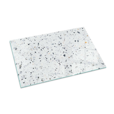 Rechteckige Glasbodenplatte für Ofen Steinmuster mit kleinen Akzenten