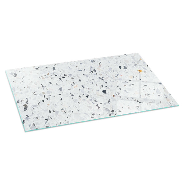 Rechteckige Glasbodenplatte für Ofen Steinmuster mit kleinen Akzenten