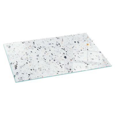 Rechteckige Glasbodenplatte für Ofen Steinmuster mit kleinen Akzenten