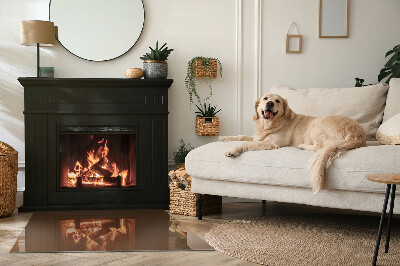 Rechteckige Glasbodenplatte für Ofen Farbe Braun