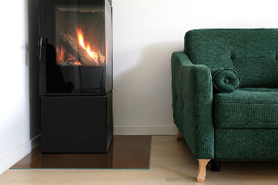 Rechteckige Glasbodenplatte für Ofen Farbe Braun