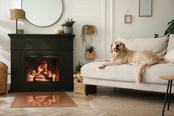 Rechteckige Glasbodenplatte für Ofen Farbe Braun