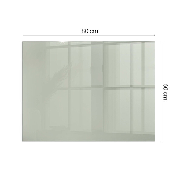 Rechteckige Funkenschutzplatte Glas Farbe Graugrün