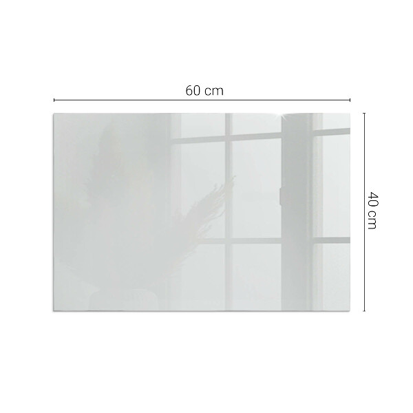 Rechteckige Glasplatte für Kaminofen Farbe Grau