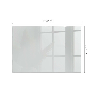 Rechteckige Glasplatte für Kaminofen Farbe Grau