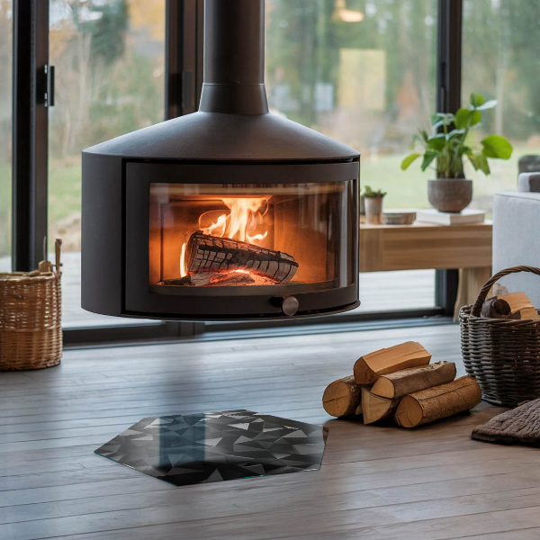 Sechseckige Glasplatte für Öfen Geometrie im dreidimensionalen Raum