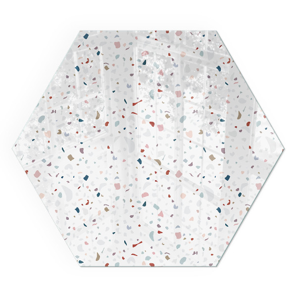 Sechseckige Funkenschutzplatte aus Glas Formen im Miniaturformat