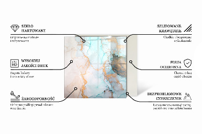 Sechseckige Glasplatte für Kamin Holzmosaik im Layout